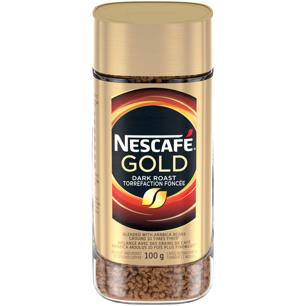 Nescafe Gold Dark Roast Instant, Ground Coffee, 100g/3.5oz., Jar {Imported from Canada}