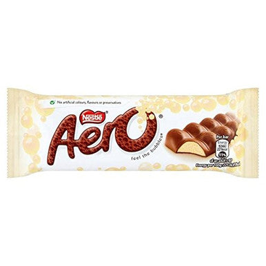 Aero Bubbly White Chocolate Bar 40g x 24 Bars - Imported from Canada
