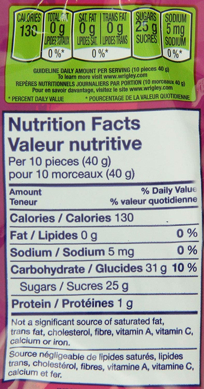 Lifesavers Gummies Candy - Wild Berries, 180g/6.3oz Peg Bag, {Imported from Canada}