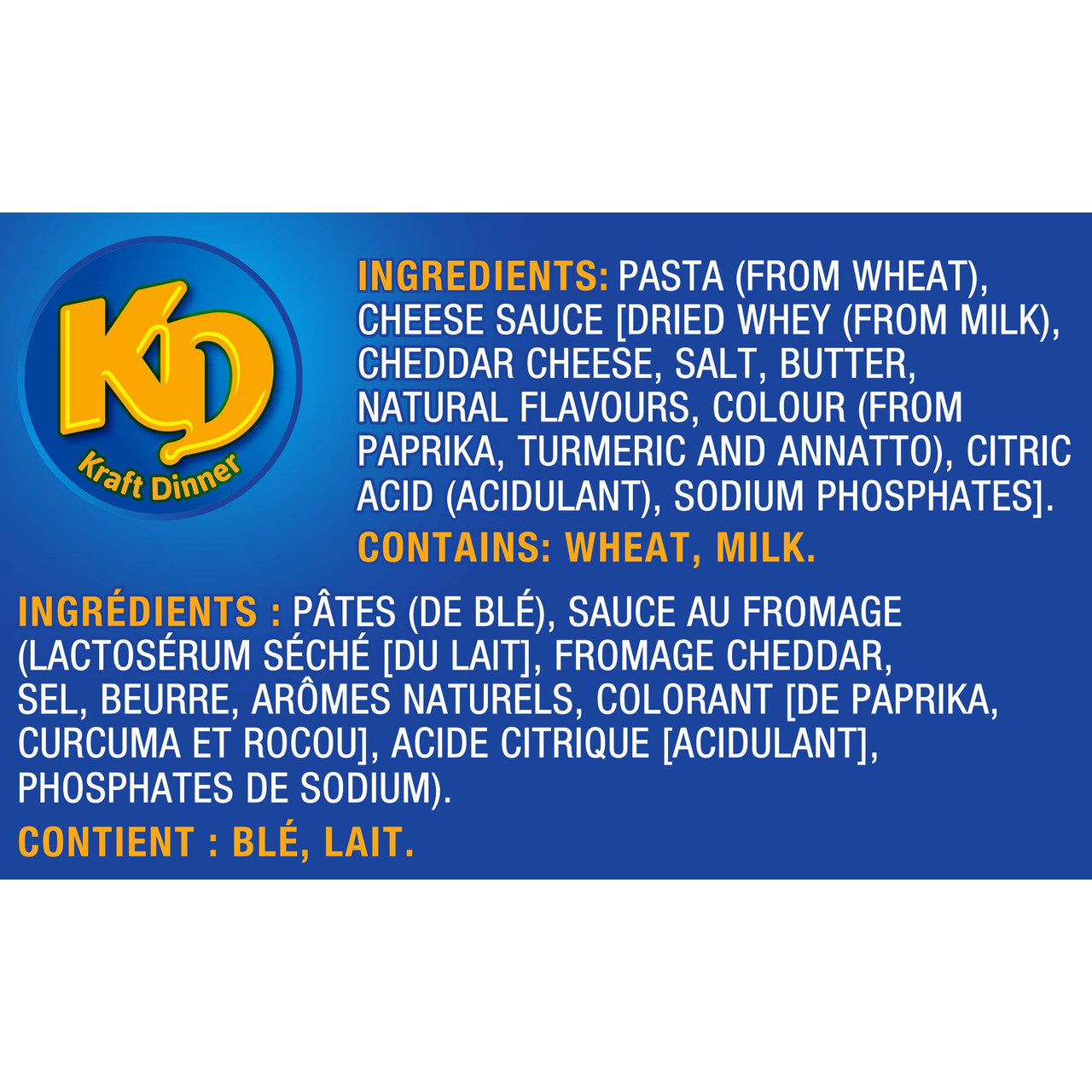 KD Kraft Dinner Original Macaroni & Cheese, 225g/7.9 oz. {Imported from Canada}