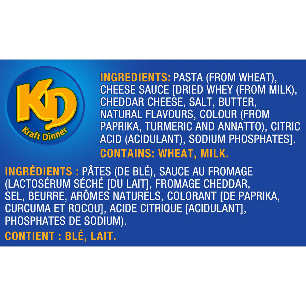 KD Kraft Dinner Original Macaroni & Cheese, 225g/7.9 oz. {Imported from Canada}