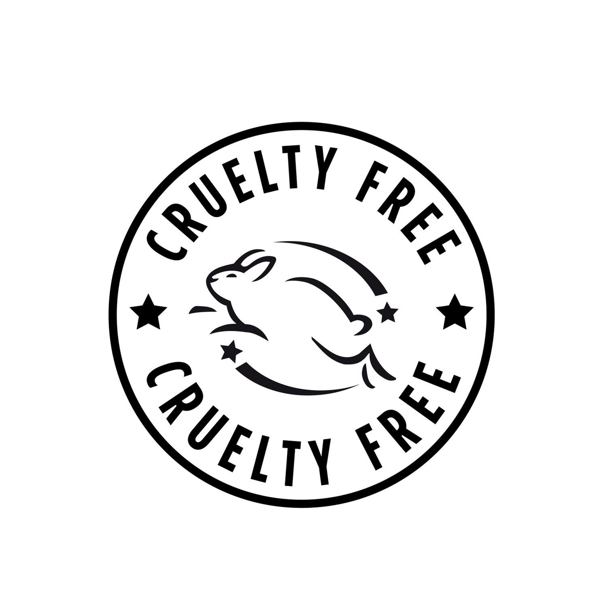 Cruelty Free logo with a animal icon on a white background