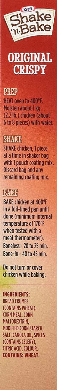 Kraft Shake 'n Bake Original Coating Mix, 142g/5oz., {Imported from Canada}