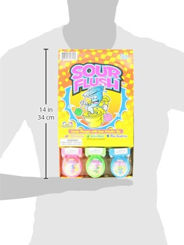 Kidsmania Sour Flush Candy Plunger with Sour Powder Dip, 39g/1.38oz., (12ct)