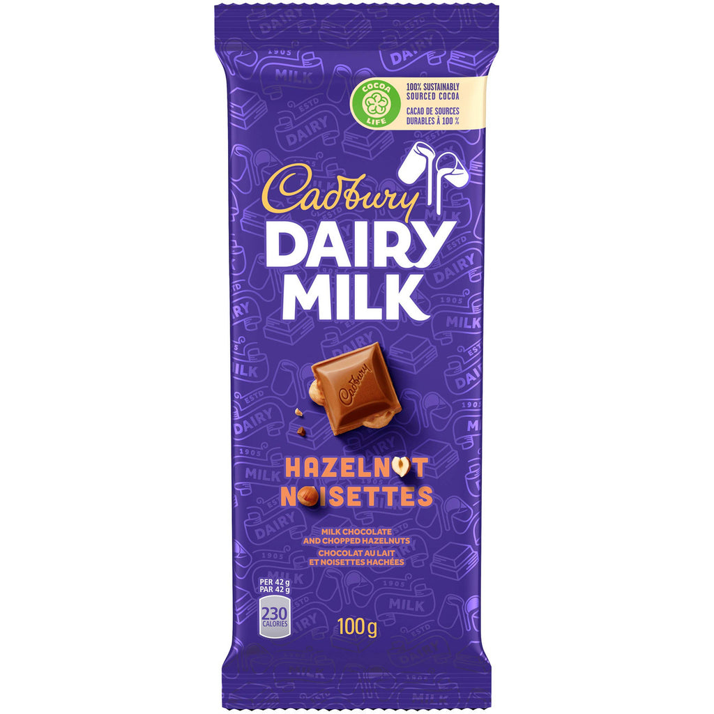 Cadbury Dairy Milk Hazelnut Chocolate, 100g 