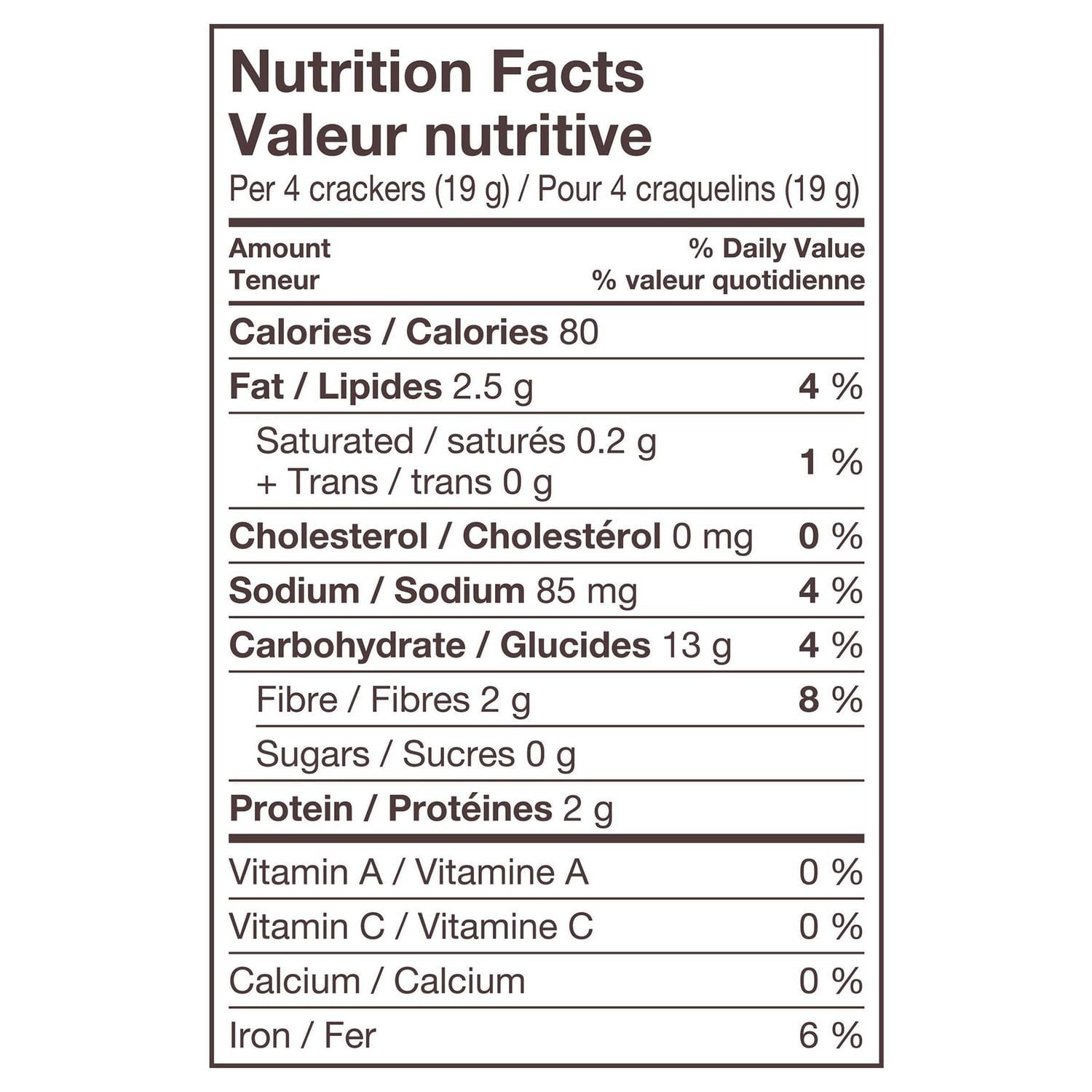 Triscuit Rosemary & Olive OIl Crackers nutrition facts
