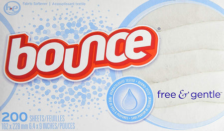 Bounce Fabric Softener Dryer Sheets Free & Gentle 200 Count {Imported from Canada}