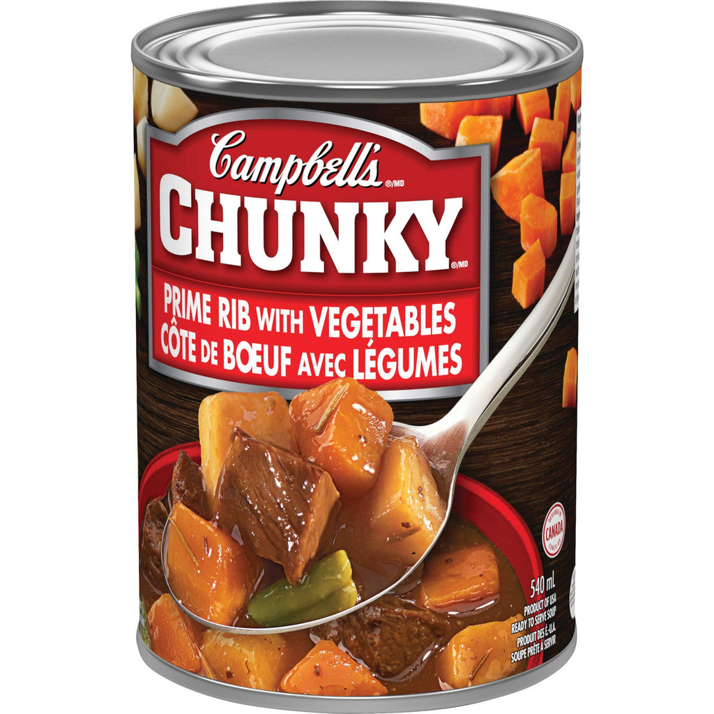 Campbell's Chunky Prime Rib Vegetable Soup, 540ml/18.3 oz {Imported from Canada)