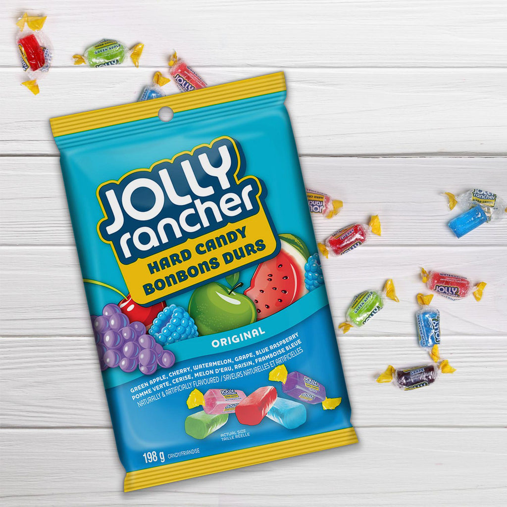 Jolly Rancher Hard Tropical & Original, 198g/7 oz., Combo Pack of 1 Each, {Imported from Canada}