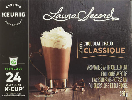 Laura Secord Hot Chocolate Mix K-Cups for Keurig, 24ct {Imported from Canada}