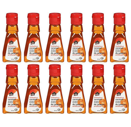 Club House Imitation Caramel Extract, 43ml/1.5oz., (12 Pack) {Imported from Canada}