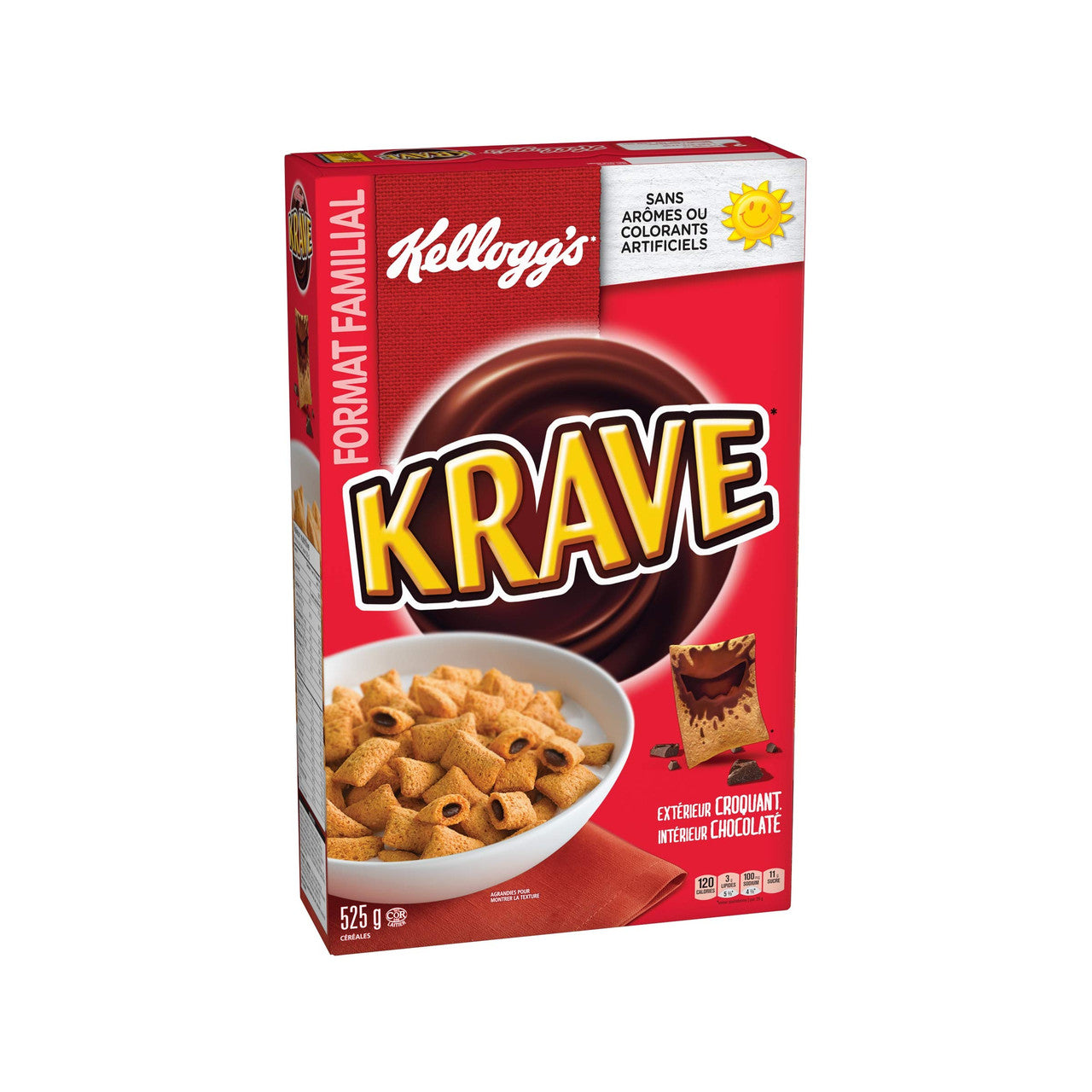 Kellogg's Krave Chocolatey Cereal Family Size, 525g/18.5 oz. {Imported from Canada}