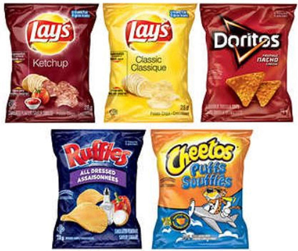 FRITOS Chips Variety Pack (50ct x 28g/1oz.) (Imported from Canada)