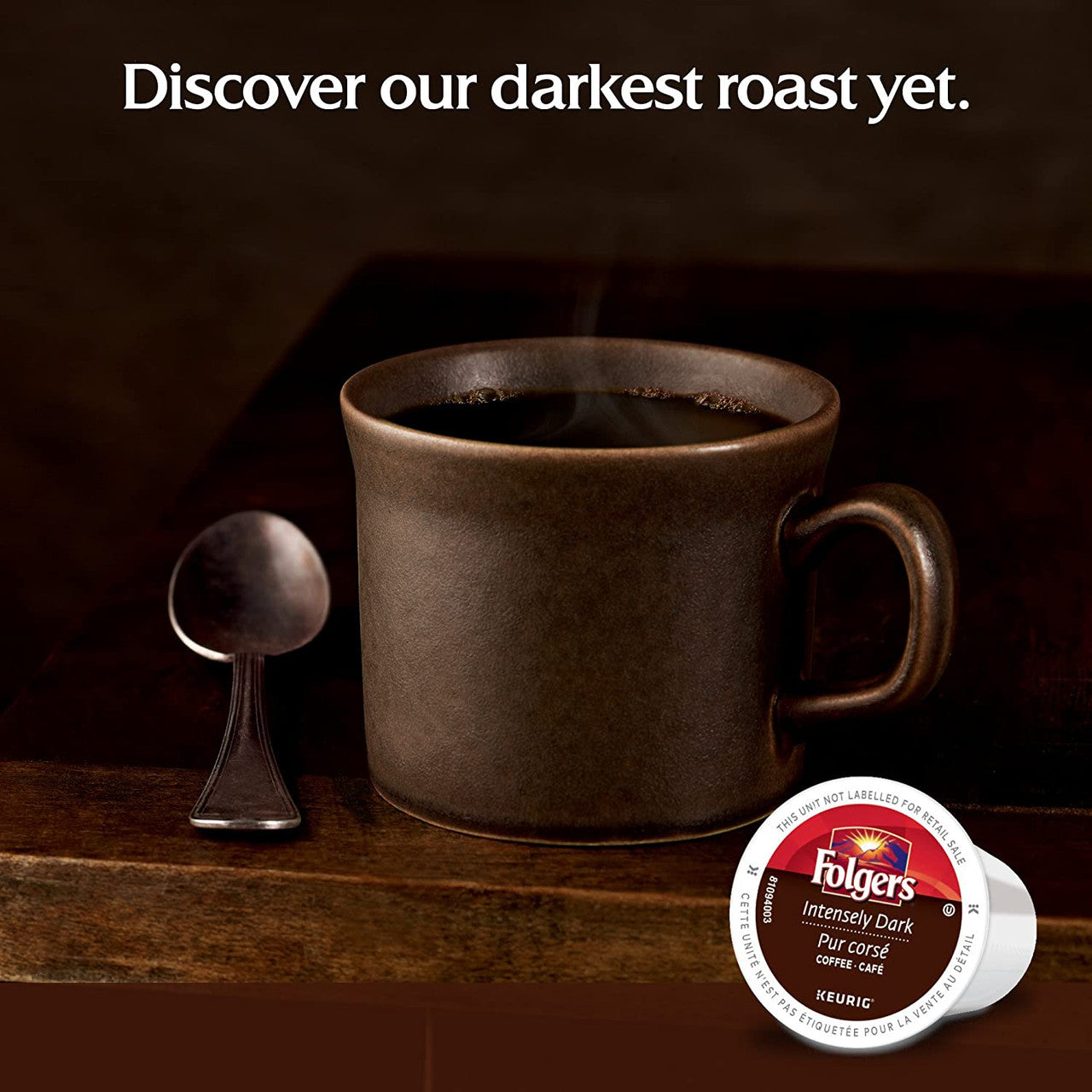 Folgers Intensely Dark Coffee K-Cups, 12 Count {Imported from Canada}