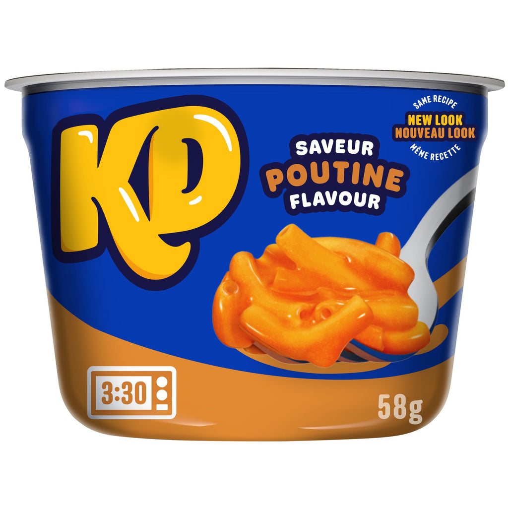 KD Kraft Dinner Poutine Flavor Snack Cups – 58g (2 oz) - Cup