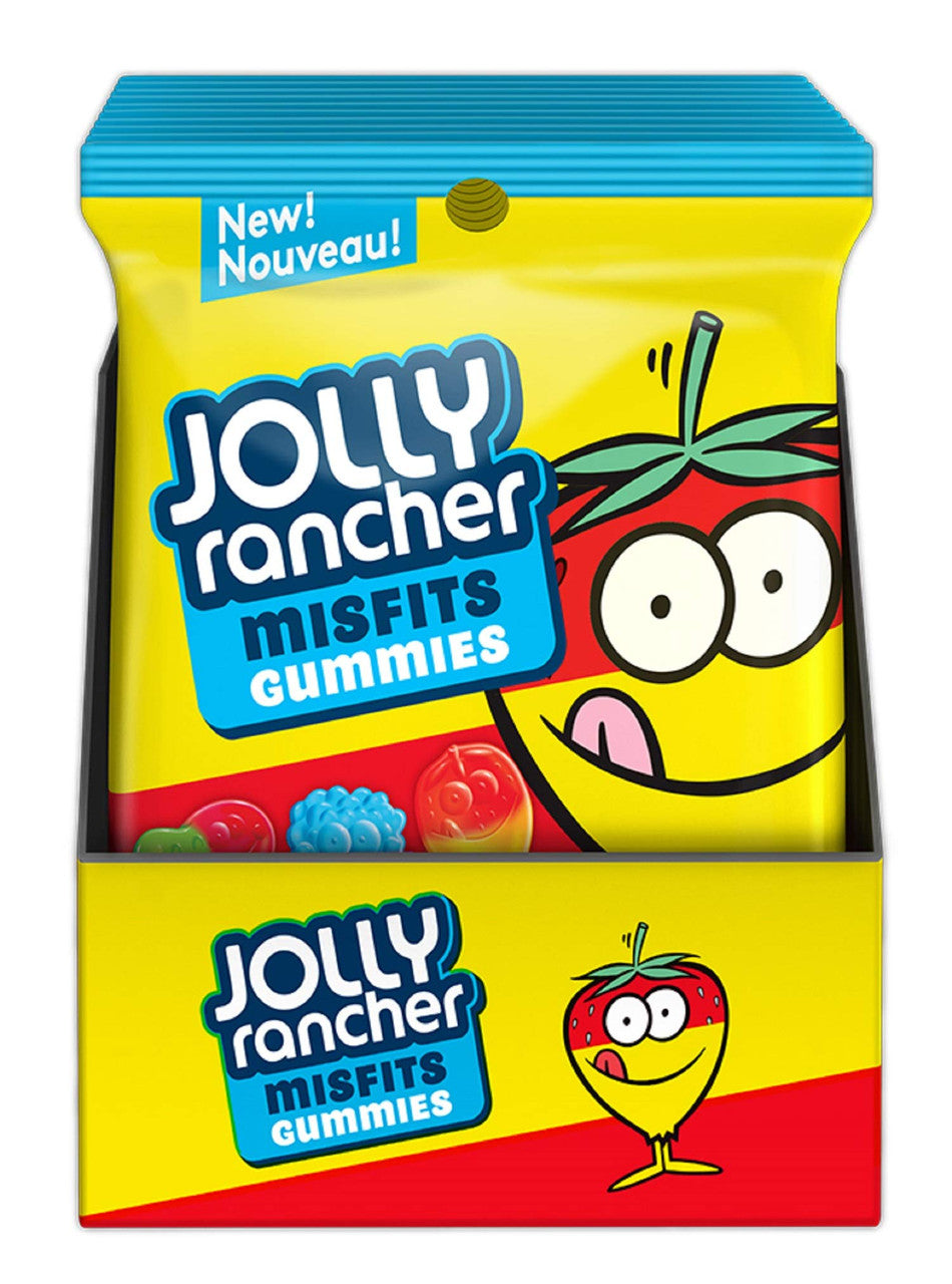 Jolly Rancher Misfit Assorted Original Gummies, 182g/6.4oz 10ct  (Imported from Canada)