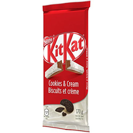 Nestle KitKat Cookies & Cream Chocolate Bar 170g/6.0oz{Imported from Canada}