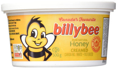 Billy Bee, Pure Natural Honey, Creamed White, Tub, 500g/17.6 oz., {Imported from Canada}