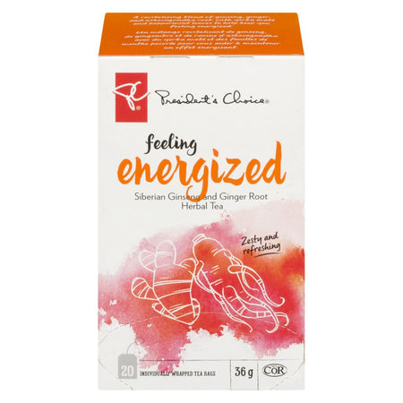 PC Siberian Ginseng & Ginger Root Herbal Tea (20ct) {Imported from Canada}