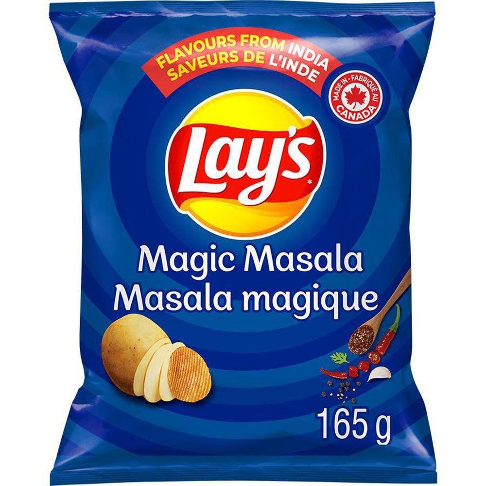 Lay's Magic Masala Potato Chips, 165g/5.8 oz., Bag {Imported from Canada}