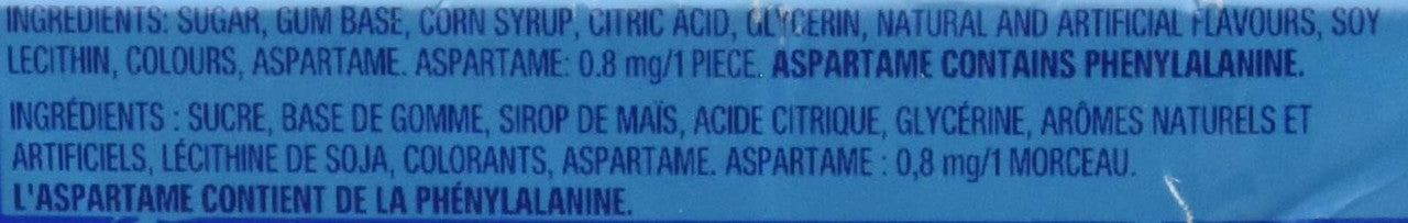 Hubba Bubba Max Sour Blue Raspberry (Pack of 18) {Imported from Canada}