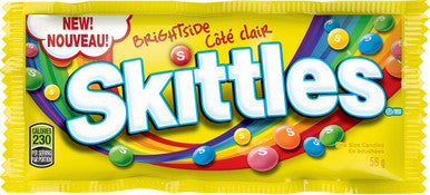 Skittles Brightside Candy 56g/1.97oz.  24 Count {Imported from Canada}