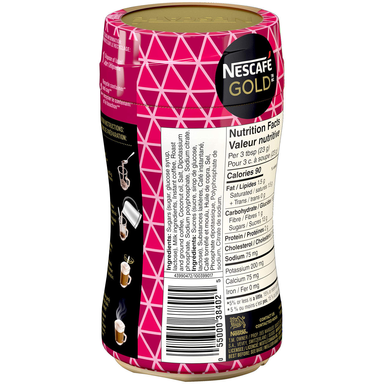 NESCAFE Gold Cappuccino Coffee Jar, 250g/8.8 oz., {Imported from Canada}