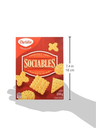 Christie SOCIABLES Crackers, 200g/7.1oz, (Imported from Canada)