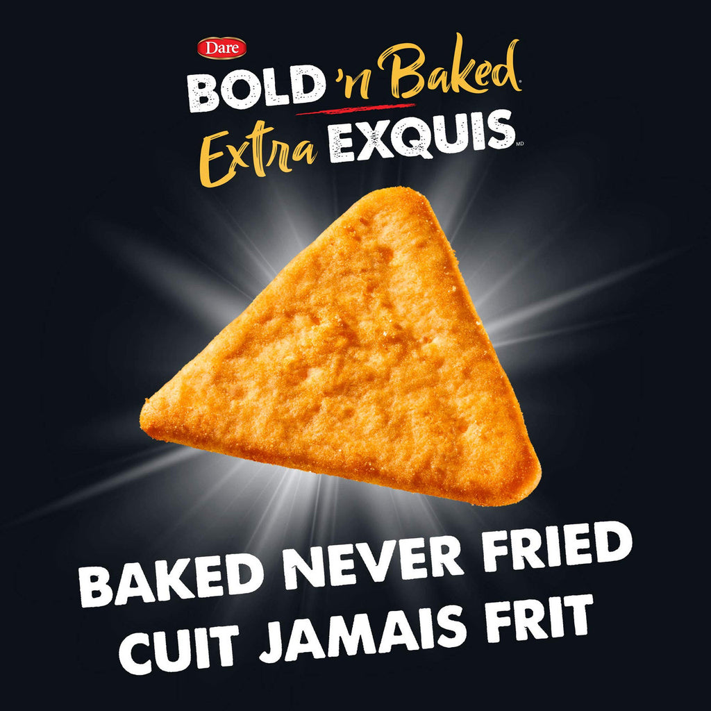 Dare Bold 'n Baked Nacho Cheese Crackers, 150g/5.3 oz., {Imported from Canada}