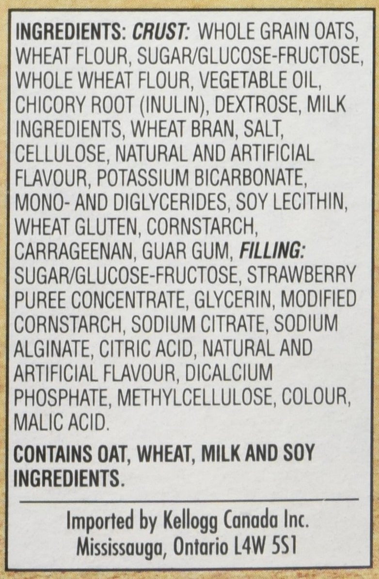 Kellogg's Nutri-Grain, Strawberry Cereal Bars, 295g/10.4oz., 8ct, (Imported from Canada}