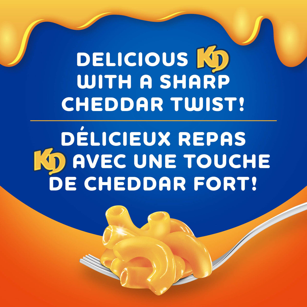 Kraft Dinner Sharp Cheddar Mac and Cheese, 200g/7.05oz 24pk  {Canadian}