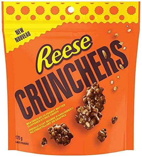 REESE CRUNCHERS Chocolate Peanut Butter Mix, 170g/6 oz, (Imported from Canada)