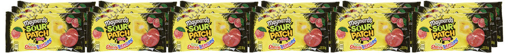 Maynards Sour Cherry Blasters Candy, 64g/2.26oz (18ct), (Imported from Canada)