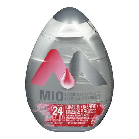 MiO Cranberry Raspberry Liquid Water Enhancer, 48ml/1.62oz,(Imported from Canada)