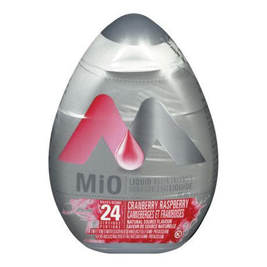 MiO Cranberry Raspberry Liquid Water Enhancer, 48ml/1.62oz,(Imported from Canada)