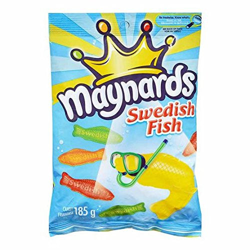 Maynards Swedish Fish Gummy Candy, 185g/6.5oz., 12pk, {Imported from C