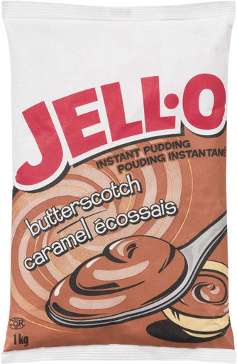 Jell-O Butterscotch Instant Pudding, 1kg/2.2lbs., 2pk {Imported from Canada}