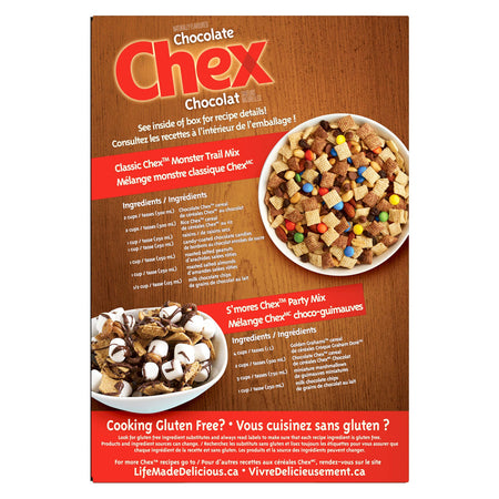 Chex Gluten Free Chocolate Cereal, 360g/12.7oz, (Imported from Canada)