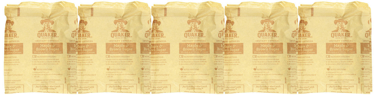 Quaker Oats Maple and Brown Sugar Oatmeal, 430g {Imported from Canada}
