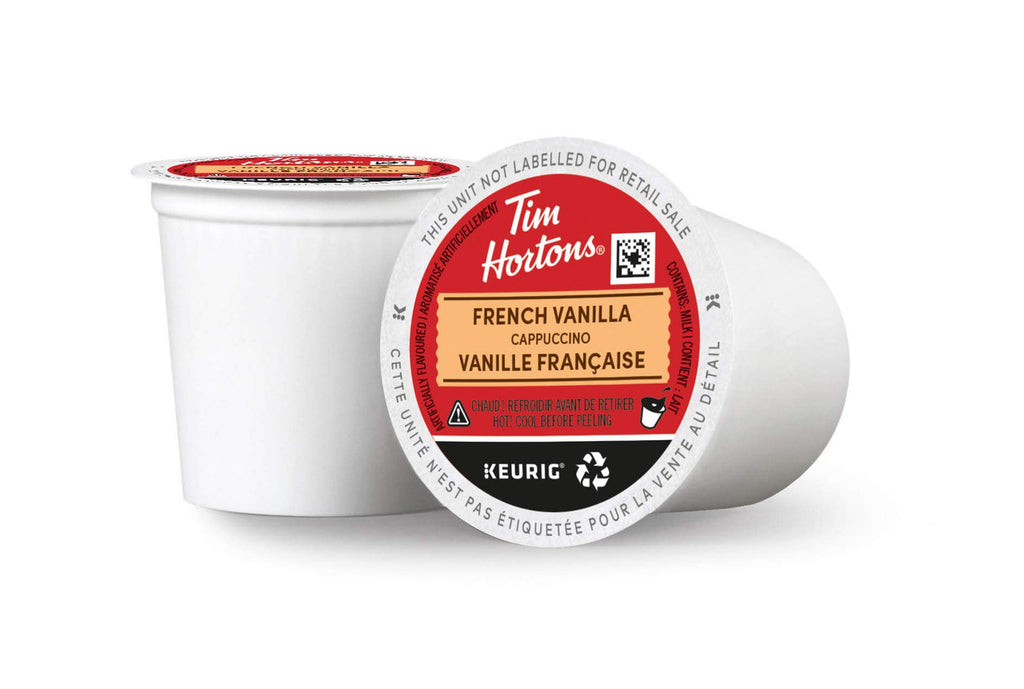 Tim Horton's Cappuccino French Vanilla k-cups, 148g/ 10 Count {Imported from Canada}