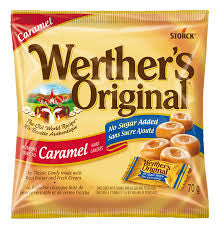 Werther's Original No Sugar Added Hard Candies, 70g/2.5oz, (Imported from Canada)