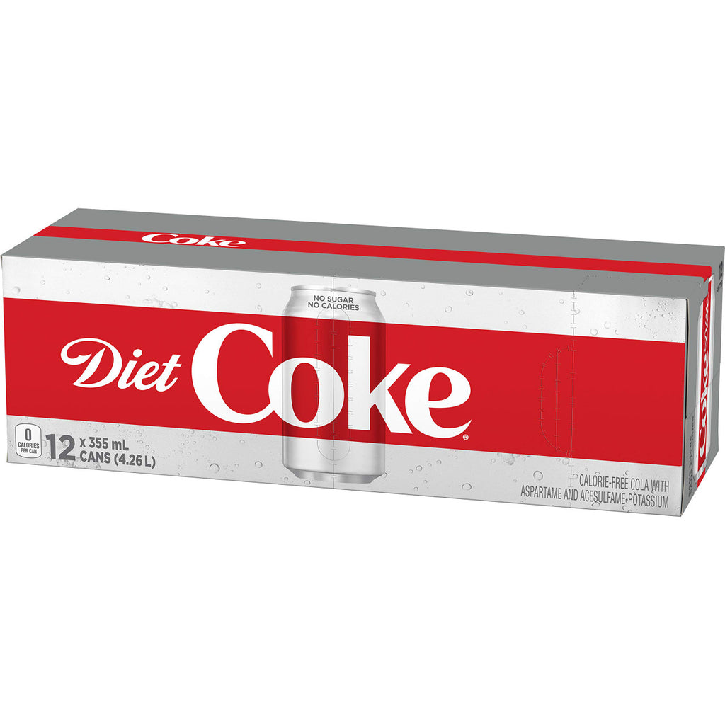 Diet Coke, 355ml/12 fl. oz.,, Pack of 12, {Imported from Canada}