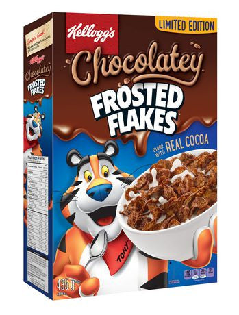 Limited Edition Kellogg's Chocolatey Frosted Flakes, 435g/15oz. (Imported from Canada)