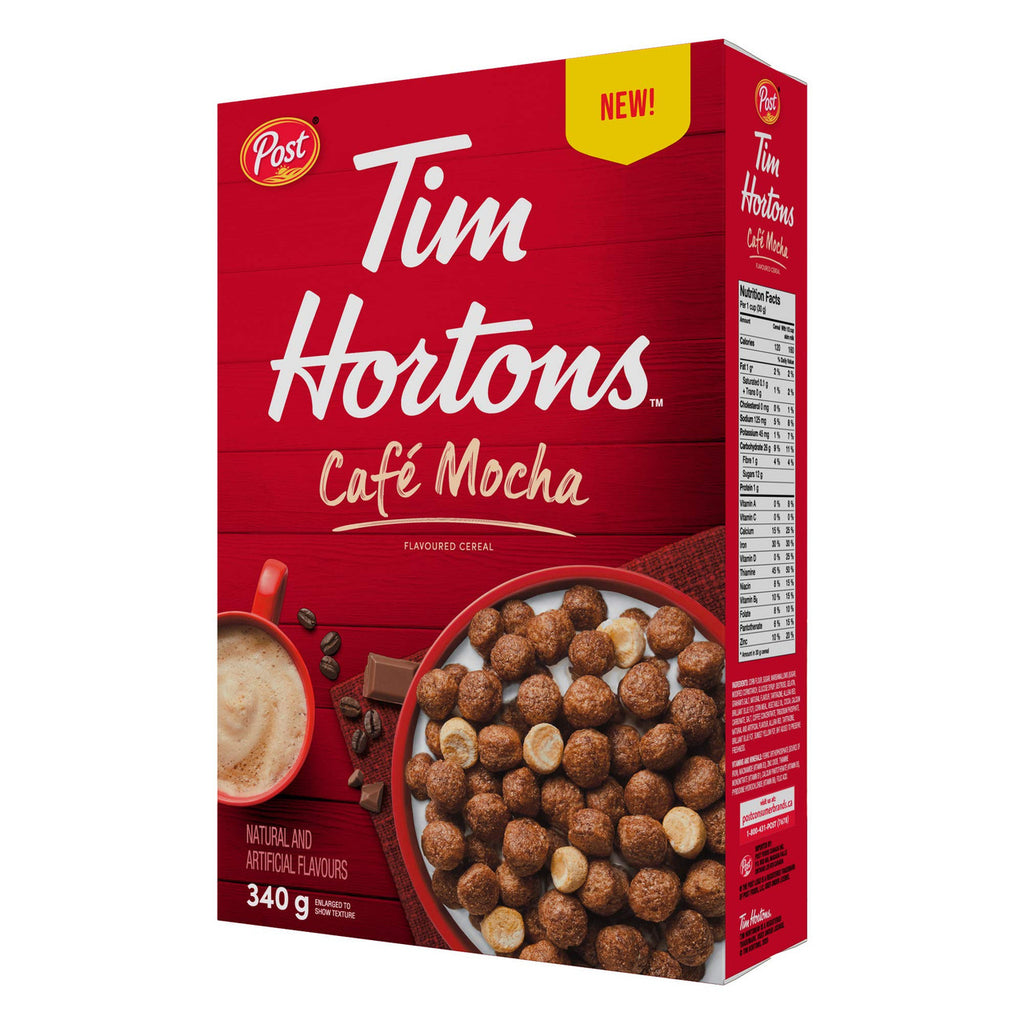 Tim Hortons Cafe Mocha Flavoured Cereal, 340g/12 oz., {Imported from Canada}