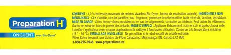 Preparation H Pain Relief Ointment with Bio-Dyne 25g, {Imported from Canada}