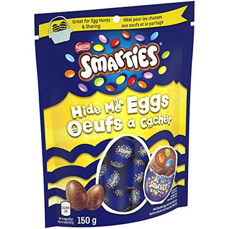 Nestle Smarties Easter Hide Me Chocolate Eggs, 150g/5.3oz.(Imported from Canada)