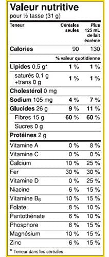 General Mills, Fibre 1 Crunchy Original Cereal, 450g/15.9oz., {Imported from Canada}