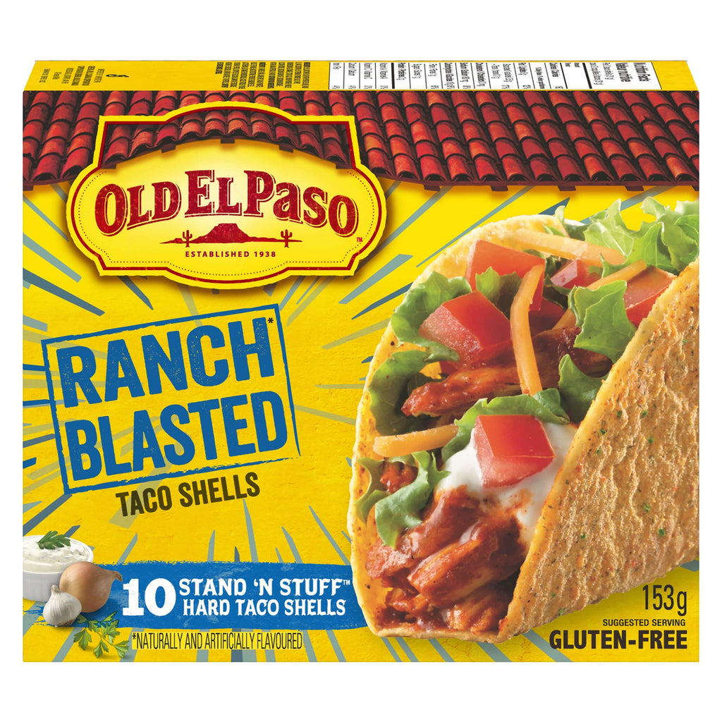 Old El Paso, Ranch Blasted, Stand n' Stuff Taco Shells, 153g/5.4oz., {Imported from Canada}