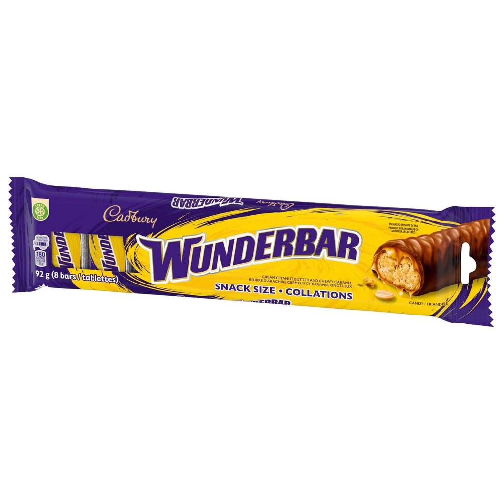 Cadbury Wunderbar Chocolate Bars, Snack-Size Candy Bars - 8x11.5g/0.4 oz