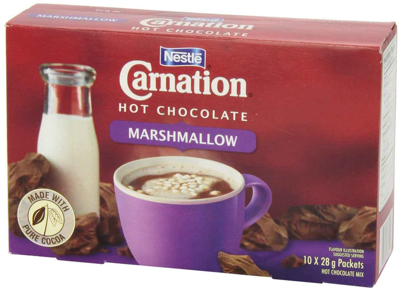 Nestle CARNATION Hot Chocolate Marshmallow (10 x 28g/1oz) {Canadian}